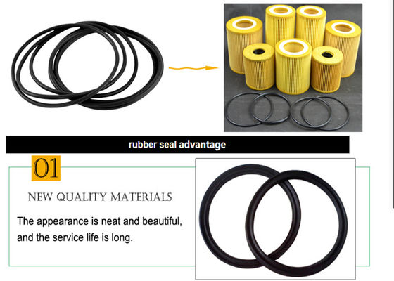 joint circulaire du filtre 27MPa anneau en caoutchouc de cachetage de bande de triangle de 12mm x de 12mm