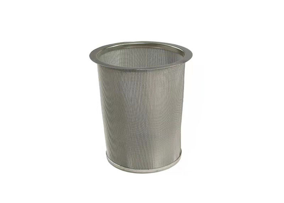 Type industriel baril de l'élément filtrant d'acier inoxydable de 20 microns Y de cachetage d'aide de bordure