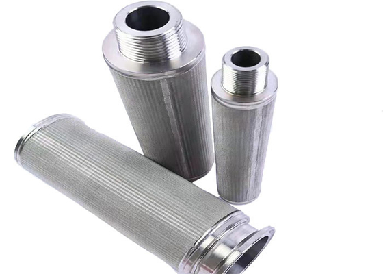 Type élément filtrant de bougie aggloméré d'acier inoxydable de la maille 2um