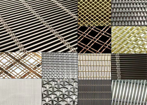 Métal net en arête de poisson net Mesh For Ceiling Curtain Wall décoratif de séparation