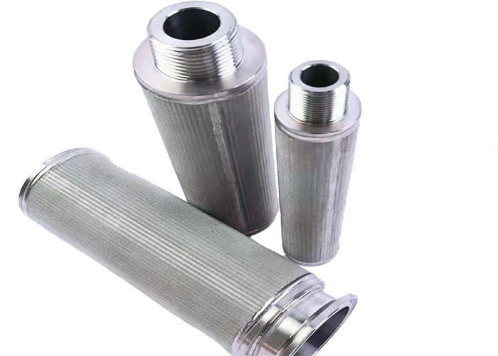 Type élément filtrant de bougie aggloméré d'acier inoxydable de la maille 2um