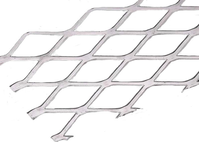 Diamond Shaped Hole 3.0mm Mesh Ceiling Of Curtain Wall en aluminium décoratif